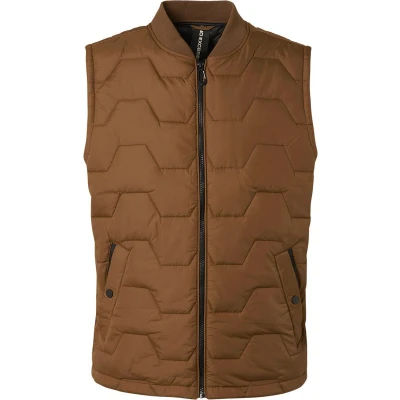 Afbeelding van No Excess Bodywarmer Bruin maat M Heren met Regular fit Pasvorm Polyester Suitable Herenkleding