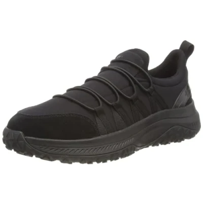 Afbeelding van Geox Sneakers laag, Dames, Maat: 40, Black Leer en textiel