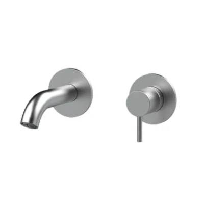 Afbeelding van SB Round 316 inbouw wastafelmengkraan RVS 102mm