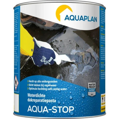 Afbeelding van Aquaplan aqua stop waterdichte dakreparatiepasta 1 kg