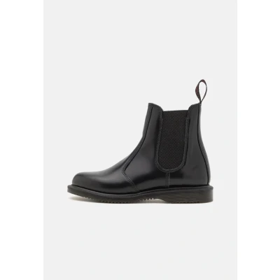 Afbeelding van Dr. Martens Flora Korte laarzen, Dames, Maat: 39, Black Leer en textiel