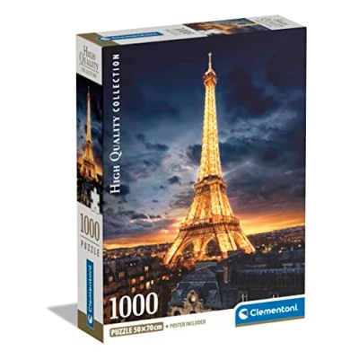 Afbeelding van Clementoni Puzzel 1000 Stukjes High Quality Tour Eiffel 2020 Voor Volwassenen