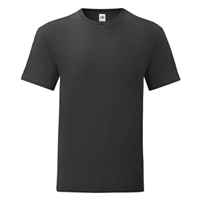 Afbeelding van Fruit of the Loom Iconic T shirt maat S 5XL, Retro koningsblauw gemêleerd,