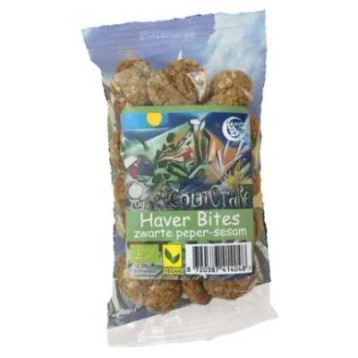 Afbeelding van Haver Bites Zwarte Peper Sesam 150g BIO
