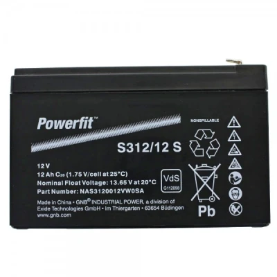 Afbeelding van Exide Powerfit S312 / 12S loodbatterij 12 volt aansluiting 4,8 mm
