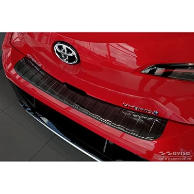 Afbeelding van Avisa Zwart RVS Achterbumperprotector voor Toyota Corolla XII HB 2019 (incl. GR Sport) &#039;Ribs&#039;