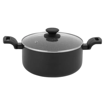 Afbeelding van Progress 24 cm voorraadpot met deksel Ceramic Non Stick Induction geschikte PFAS Free