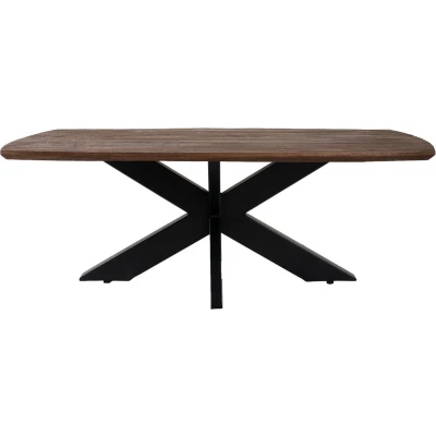 Afbeelding van Home67 Eettafel Felix Espresso Mangohout 190 x 90 cm