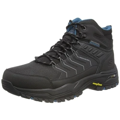 Afbeelding van Skechers ARCH FIT Dawson Veterboots, Heren, Maat: 42.5, Schwarz Leer en textiel