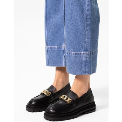 Afbeelding van Sacha leren loafers zwart