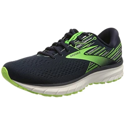 Afbeelding van Brooks Defyance 12 1103801B487 Hardloopschoenen voor heren, Peacoat/Reiger/Geco groen, 41 EU, Peacoat Reiger Gecko Groen