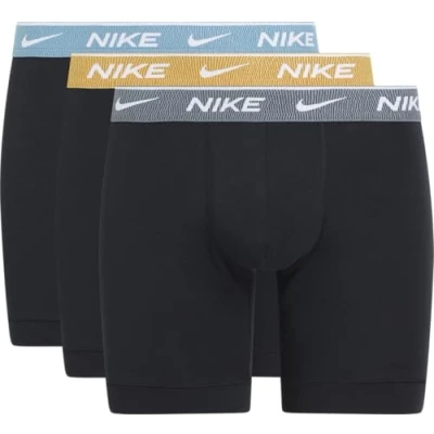 Afbeelding van Nike Herenslips 6P Everyday Essentials Cotton Stretch Boxer Grijs/Blauw katoen Small Heren