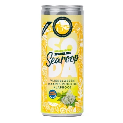 Afbeelding van Searoop Soda Biologische Sparkling Vlierbloesem Maarts Viooltje Multi verpakking 12x250ML
