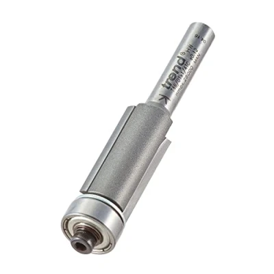 Afbeelding van Trend Professionele 1/4 &quot;schacht lager geleide trimmen router cutter bit T46/01X1/4TC X diameter 12.7mm; snijlengte 25mm wolfraamcarbide getipt