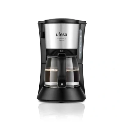 Afbeelding van Ufesa CG7115 Capriccio 6 Delux Tropfkaffeemaschine, Tassen, 600 W, Krug 0,6 l, Permanentfilter, Antihaft Heizplatte, Anti Tropfsystem, automatische Abschaltung, Edelstahl Finish