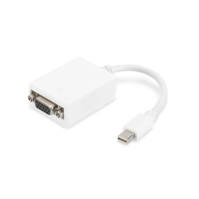 Afbeelding van Digitus AK 340407 001 W DisplayPort / VGA Adapter [1x Mini stekker 1x bus] Wit 15.00 cm