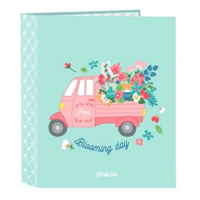 Afbeelding van Ringmap Glow Lab Pepa Groen A4 (27 x 33 6 cm)