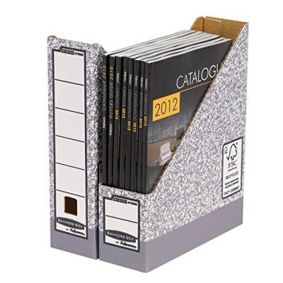 Afbeelding van Bankers Box tijdschriftencassetes grijs 10 stuks
