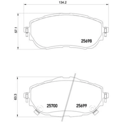 Afbeelding van Brembo Remblokset P 83 150