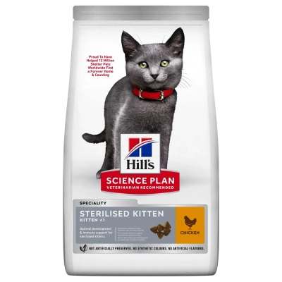 Afbeelding van Hill&#039;s Sterilised Kitten Kip Kattenvoer 3 kg