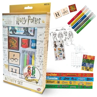 Afbeelding van Harry Potter Activiteiten Set, Kunst en Ambacht, Gelicentieerde Stationaire Set met pennen Stickers, Maak je eigen Bureau Netjes, 150+ Stukken, Creative Maker Kitz van Bladez Toyz