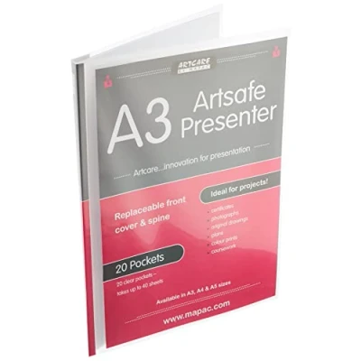 Afbeelding van Mapac A3 Artsafe Presenter, Synthetisch Materiaal, 44x2x33 cm