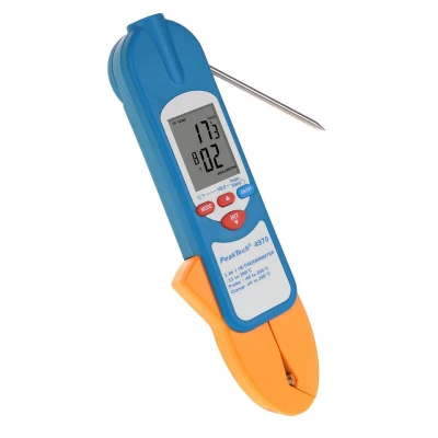 Afbeelding van Peaktech 4970 infrarood thermometer 3 in 1 met temperatuurklem penetratiesonde