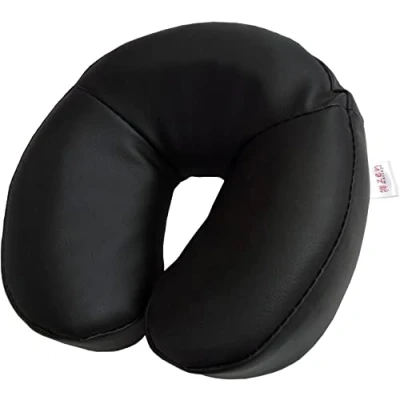 Afbeelding van ZEN Premium gezichtssteunkussen voor massagetafels Hoofdkussen van zacht schuim met kunstleren bekleding Hoofdeindkussen schoonheids therapie en behandeltafels Massageaccessoire Zwart
