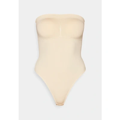 Afbeelding van Magic Bodyfashion Bandeau Thong Shapewear, Dames, Maat: 70C. 70D. 75B. 75C. 80A, Latte