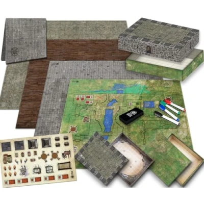 Afbeelding van Melee Mats Ultimate Battle Grid Game Board Dry Erase Square &amp; Hex Rpg Miniaturen Mat Tafelblad Role Playing Dobbelstenen Map Draagbare Herbruikbare Dragons Gaming Dungeon Voor Leeftijd 14+