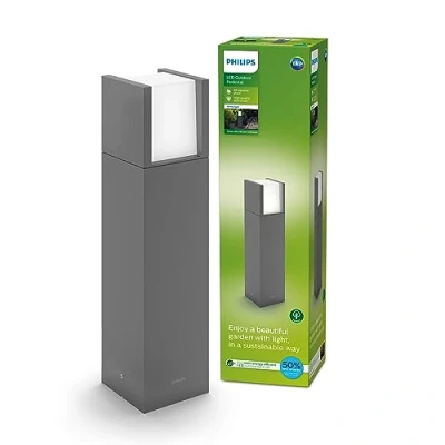Afbeelding van Philips Arbour sokkelamp klein antraciet 3.8 W