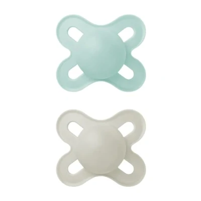 Afbeelding van MAM fopspeen Start S300 Colours of Nature Basic, matte textuur, met SkinsoftTM siliconen zuiger voor baby&#039;s van 0 2 maanden, neutraal, stuks, zelfsteriliserende doos