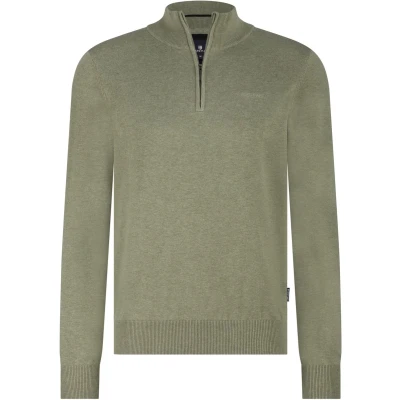 Afbeelding van State of Art Trui HalfZip Effen Olijf M