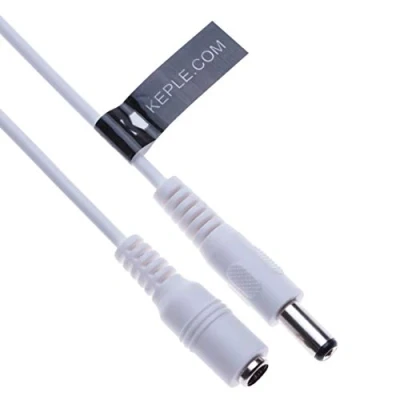 Afbeelding van DC voedingsverlengkabel met 2.1mm / 5.5mm Male naar Female Jack 10m 33ft Connector CCTV netsnoeradapter Compatibel beveiligingscamera IP camera DVR Standalone LED stripmonitors (wit)
