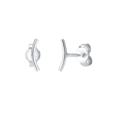 Afbeelding van Elli Basic Design Oorbellen, Dames, Maat: One Size, Silberfarben