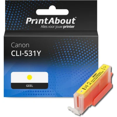 Afbeelding van Huismerk Canon CLI 531Y Inktcartridge Geel