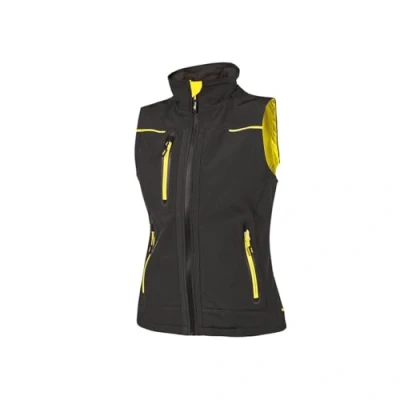 Afbeelding van Bodywarmer Dames L U Power Black Carbon 96% Polyester, 4% Elasthan