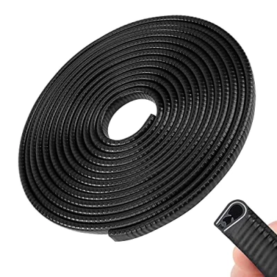 Afbeelding van Randbescherming voor autodeur, rubber, autodeurrandbescherming, U vorm, rubberen afdichting, deurrandbescherming de meeste auto&#039;s, sedans, SUV&#039;s, 5 meter