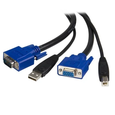 Afbeelding van StarTech.com 1,80 m 2 in 1 USB KVM kabel