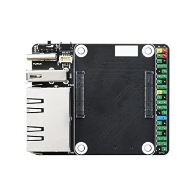 Afbeelding van Mini Dual Gigabit Ethernet Base Board voor Raspberry Pi Compute Module 4 (CM4 niet inbegrepen), RJ45 connector, 40PIN GPIO Header