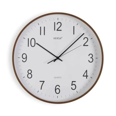 Afbeelding van Muurklok Versa Plastic Kwarts Hout MDF 5,5 x 40 cm