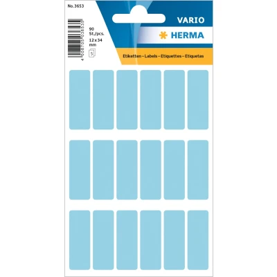 Afbeelding van 10x Herma Multipurpose etiketten, 12 x 34 mm, blauw, permanent hechten