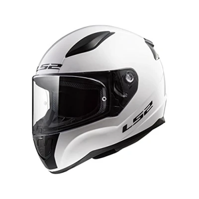 Afbeelding van LS2, motorcycle full face helmet Rapid, gloss white, XL