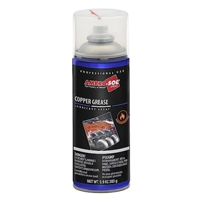 Afbeelding van Ambro Sol G006 Vetspray met koper, speciaal smeermiddel voor hoge temperaturen, spuitbus van blik, 100% recyclebaar, 400 ml