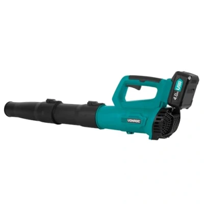 Afbeelding van VONROC Accu Bladblazer 20V Axiaal model Luchtsnelheid 129 km/u Luchtvolume 7m3/min Incl. 4.0Ah en snellader