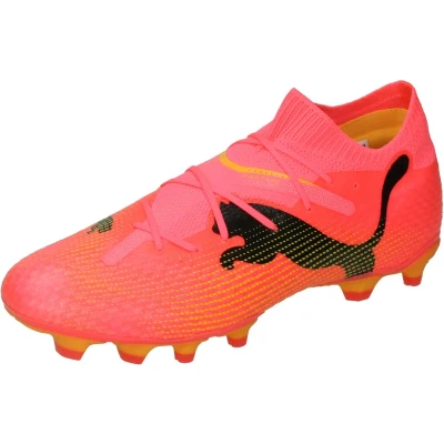 Afbeelding van Puma Future 7 PRO FG/AG Voetbalschoenen met kunststof noppen, Heren, Maat: 42.5, Sunset glow/black/sun stream Textiel/ synthetisch