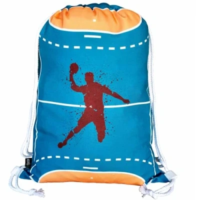 Afbeelding van HECKBO jongens meisjes kinderen handbal gymtas machine wasbaar 40x32cm geschikt voor kleuterschool, school, kinderdagverblijf, reizen, sport rugzak, tas, game bag, gymtas, handbaltas