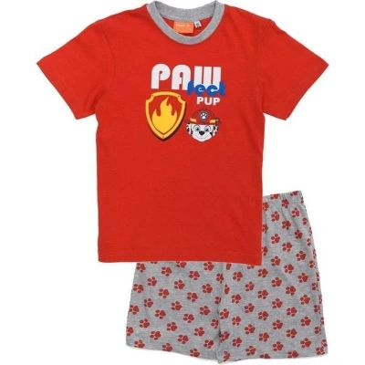 Afbeelding van Paw Patrol pyjama rood maat 116 korte broek en t shirt shortama