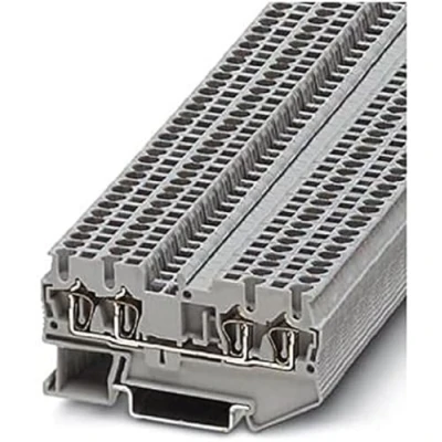 Afbeelding van Phoenix Contact ST 1,5 QUATTRO 3031186 Doorgangsserieklem Aantal polen: 2 0.08 mm² 1.5 Grijs 50 stuk(s)