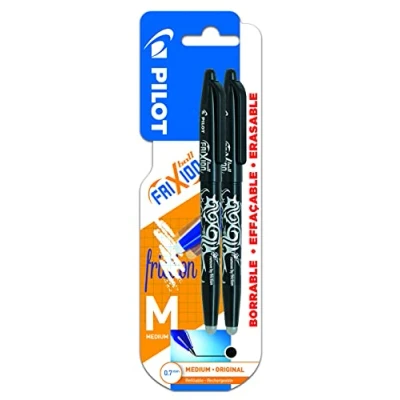 Afbeelding van Pilot Spain Frixion Ball Uitwisbare balpen, zwart, 2 stuks